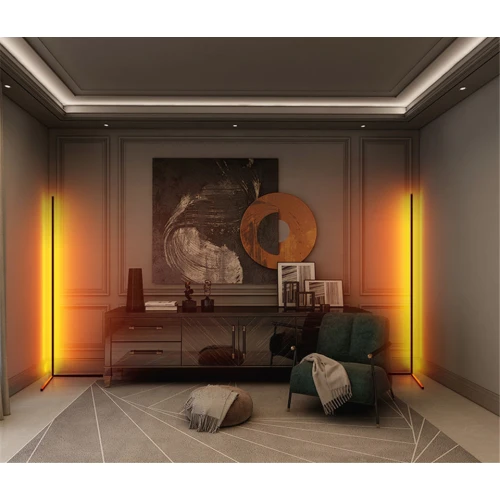 Lampa LED RGB MOZOS Narożna Biała