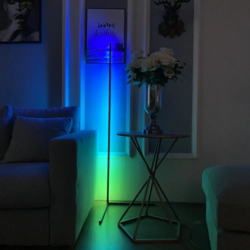 Lampa LED RGB MOZOS Narożna Biała