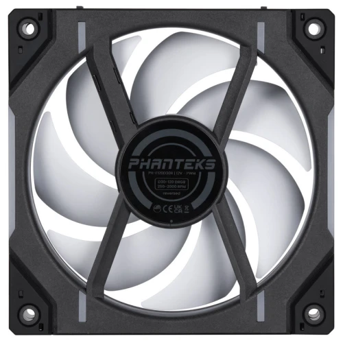 Wentylator Phanteks D30 120mm PWM D-RGB Reverse Black 3-pack