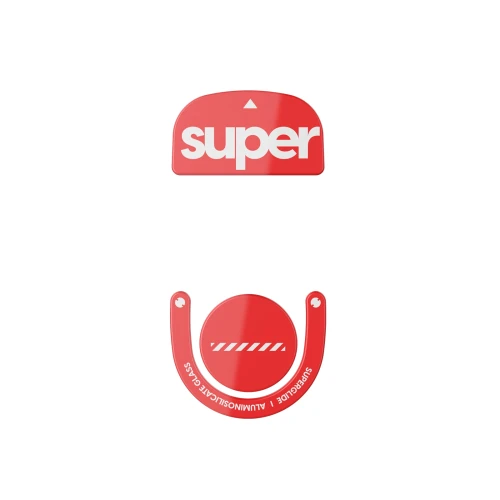 Ślizgacze Superglide 2 do Logitech G Pro X Superlight 2 Szklane - Red