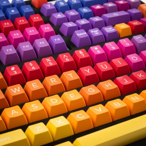 Keycapy Ducky Afterglow ABS Double-Shot Keycap Set, US Layout
