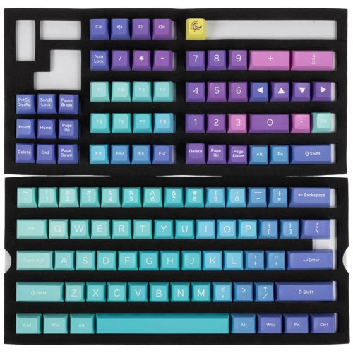 Keycapy Ducky Azure ABS Double-Shot Keycap Set - ANSI Layout (US)