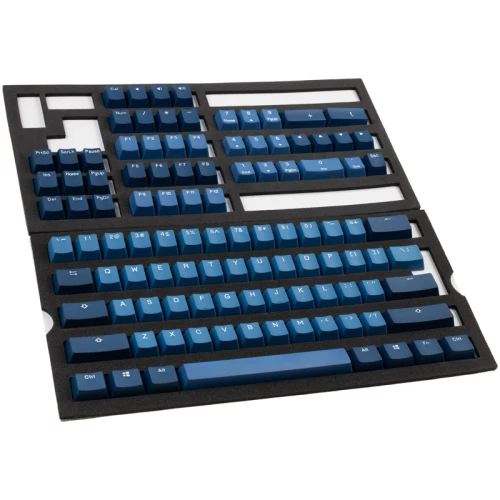 Keycapy Ducky Good In Blue PBT Double-Shot Keycap Set, US Layout