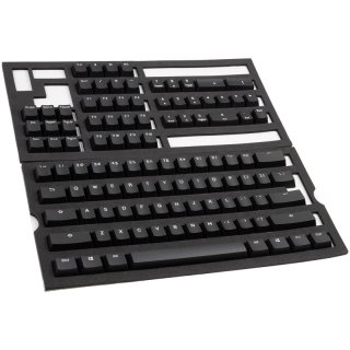 Keycapy Ducky Phantom Black PBT Double-Shot Keycap Set, US Layout - 108 keys
