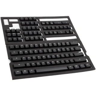 Keycapy Ducky Phantom Black PBT Double-Shot Keycap Set, US Layout - 108 keys
