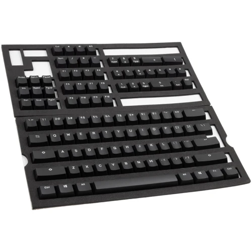 Keycapy Ducky Phantom Black PBT Double-Shot Keycap Set, US Layout - 108 keys
