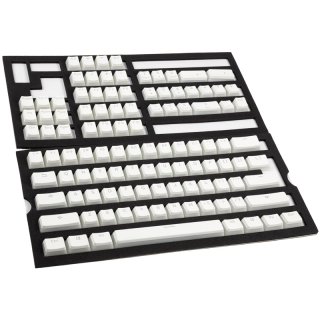 Keycapy Ducky Pudding PBT Double-Shot Keycap Set, weiß - ANSI Layout (US)