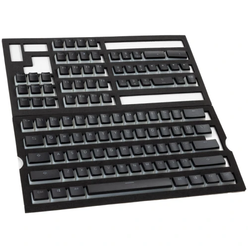 Keycapy Ducky Pudding PBT Double-Shot Keycap Set, schwarz - ANSI Layout (US)
