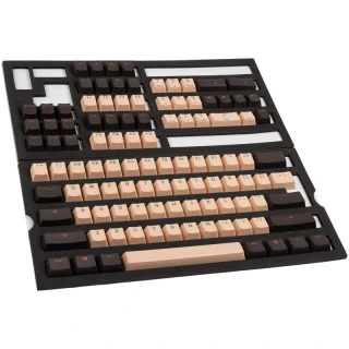 Keycapy Ducky Rosa PBT Double-Shot Keycap Set, US Layout