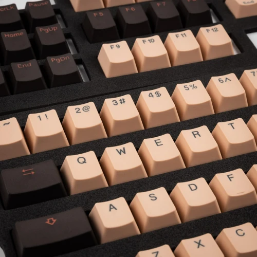 Keycapy Ducky Rosa PBT Double-Shot Keycap Set, US Layout