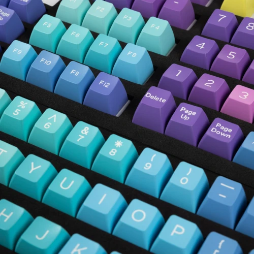 Keycapy Ducky Azure ABS Double-Shot Keycap Set - ANSI Layout (US)