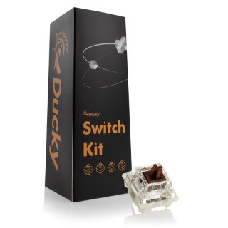 Przełączniki mechaniczne Ducky Gateron G Pro Brown RGB - 110szt
