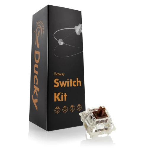 Przełączniki mechaniczne Ducky Gateron G Pro Brown RGB - 110szt