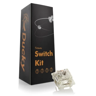 Przełączniki mechaniczne Ducky Gateron G Pro White - 110szt