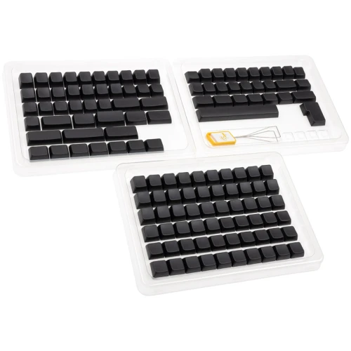 Keycapy Ducky Blank Black PBT Set, MDA-Profil - 133szt