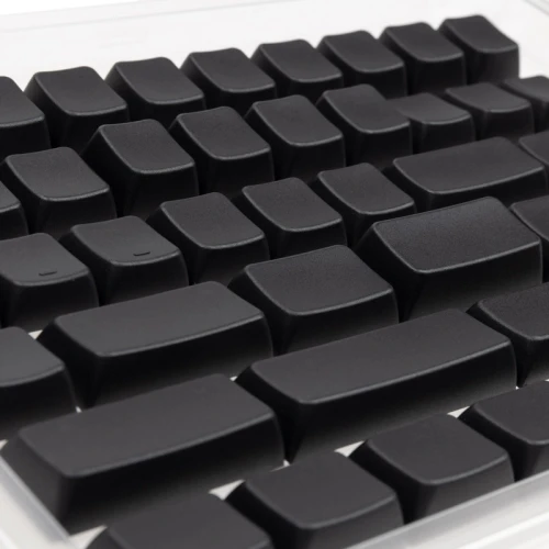 Keycapy Ducky Blank Black PBT Set, MDA-Profil - 133szt