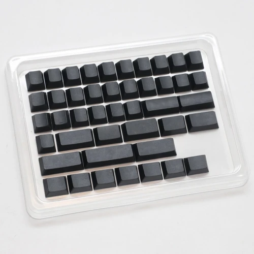 Keycapy Ducky Blank Black PBT Set, Cherry-Profil - 133szt