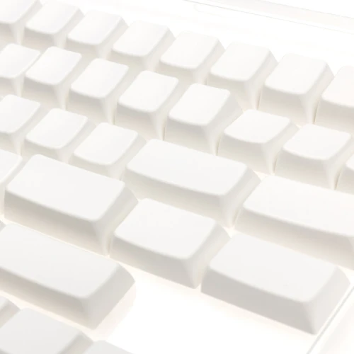 Keycapy Ducky Blank White PBT Set, MDA-Profil - 133szt