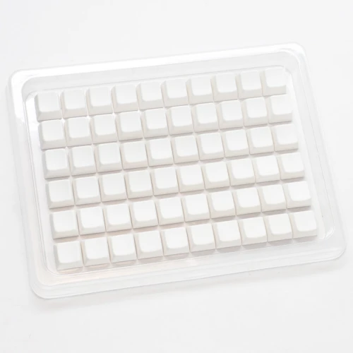 Keycapy Ducky Blank White PBT Set, MDA-Profil - 133szt