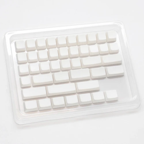 Keycapy Ducky Blank White PBT Set, MDA-Profil - 133szt