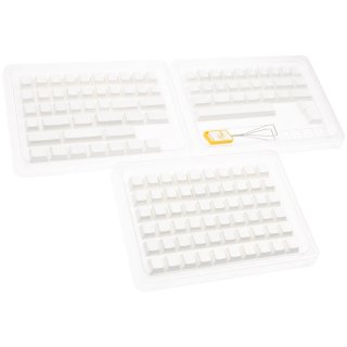 Keycapy Ducky Blank White PBT Set, Cherry-Profil - 133szt