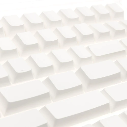 Keycapy Ducky Blank White PBT Set, Cherry-Profil - 133szt