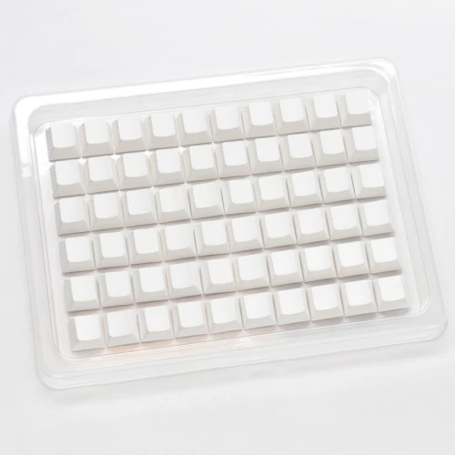 Keycapy Ducky Blank White PBT Set, Cherry-Profil - 133szt