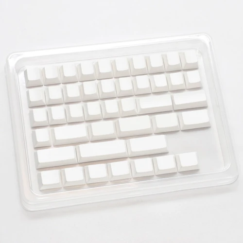 Keycapy Ducky Blank White PBT Set, Cherry-Profil - 133szt