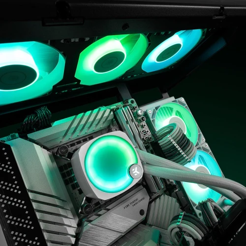 Chłodzenie wodne AiO EK Water Blocks EK-Nucleus CR240 Lux D-RGB White 240mm
