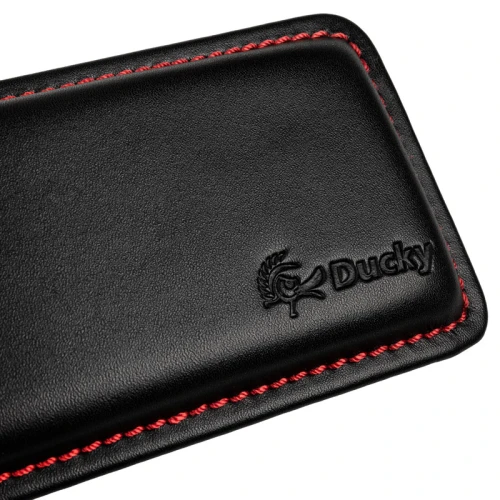 Podkładka pod nadgarstki Ducky Mini (Skóra) - Black-Red