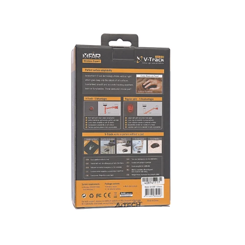 Mysz Bezprzewodowa A4TECH V-TRACK G9-500F-1 Black RF NANO