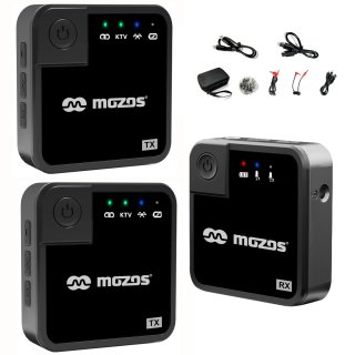 Mikrofon MOZOS MX1 Dual Podwójny Mikroport Bezprzewodowy 2.4GHz