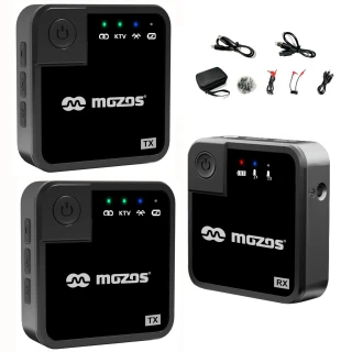 Mikrofon MOZOS MX1 Dual Podwójny Mikroport Bezprzewodowy 2.4GHz