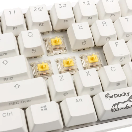 Klawiatura Ducky One 2 Pro Mini White Edition RGB - Gateron Yellow (US)