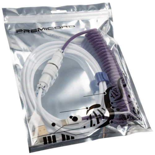 Kabel do klawiatury Ducky Premicord Creator (USB Typ C do Typ A) - 1,8M