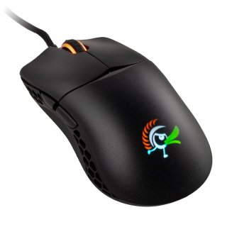 Mysz Ducky Feather ARGB - Huano Switches, Czarna