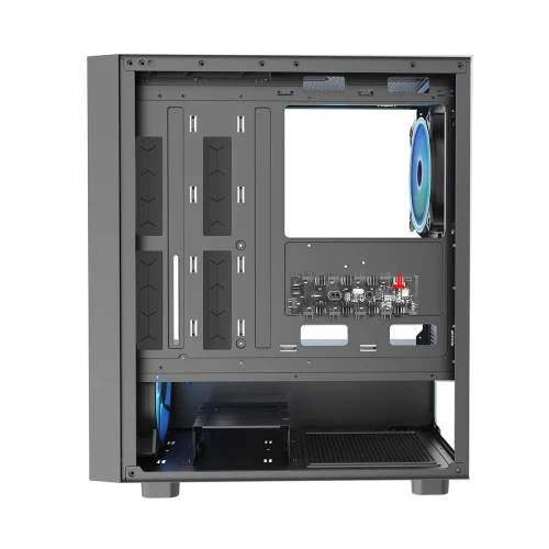 Obudowa Modecom Breeze ARGB Flow Midi Tempered Glass Black