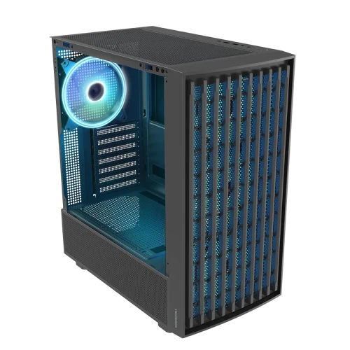 Obudowa Modecom Breeze ARGB Flow Midi Tempered Glass Black