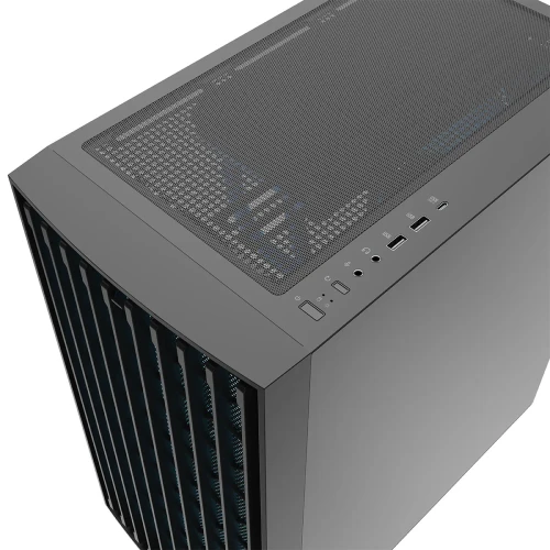 Obudowa Modecom Breeze ARGB Flow Midi Tempered Glass Black