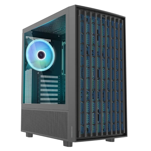 Obudowa Modecom Breeze ARGB Flow Midi Tempered Glass Black