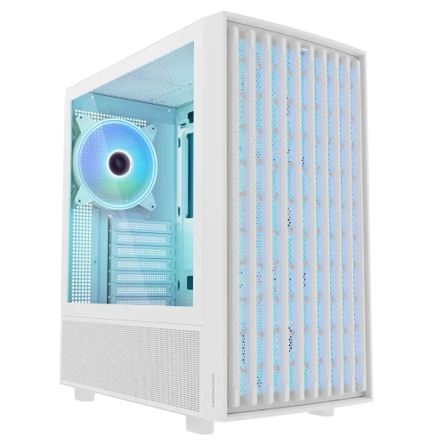 Obudowa Modecom Breeze ARGB Flow Midi Tempered Glass White
