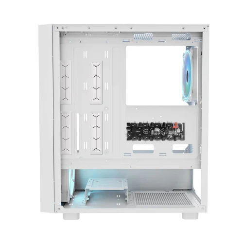 Obudowa Modecom Breeze ARGB Flow Midi Tempered Glass White