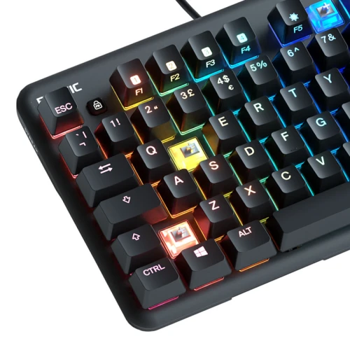Klawiatura Fnatic miniSTREAK TKL RGB Kailh Speed Silver
