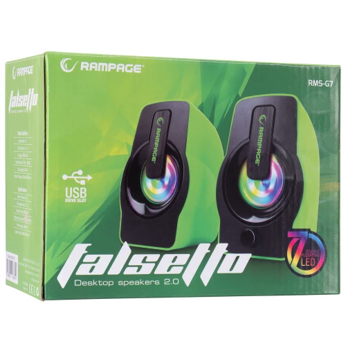 Głośniki Rampage RMS-G7 FALSETTO 2.0 RGB