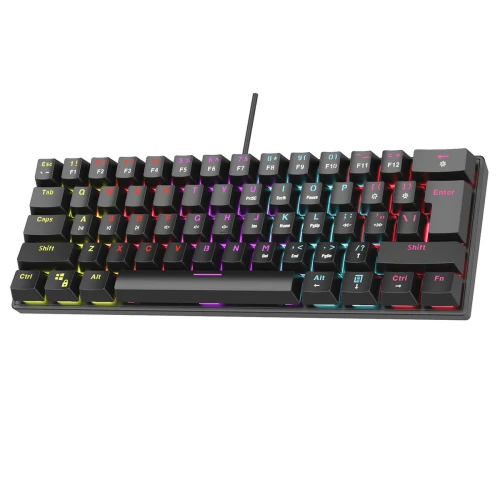 Klawiatura Rampage PLOWER K60 RGB Black Blue Switch