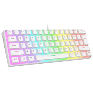 Klawiatura Rampage RADIANT K11 Pudding White Red Switch