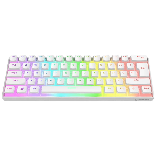 Klawiatura Rampage RADIANT K11 Pudding White Red Switch