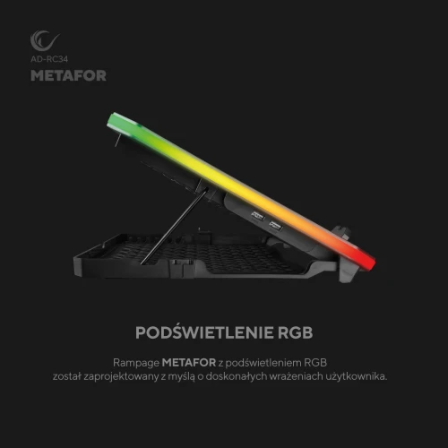 Podstawka chłodząca do laptopa Rampage RC34