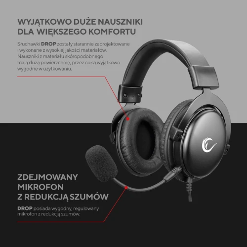 Słuchawki Rampage R36 DROP USB 7.1 RGB
