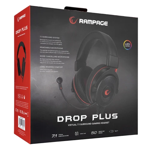 Słuchawki Rampage RM-K60 DROP PLUS USB